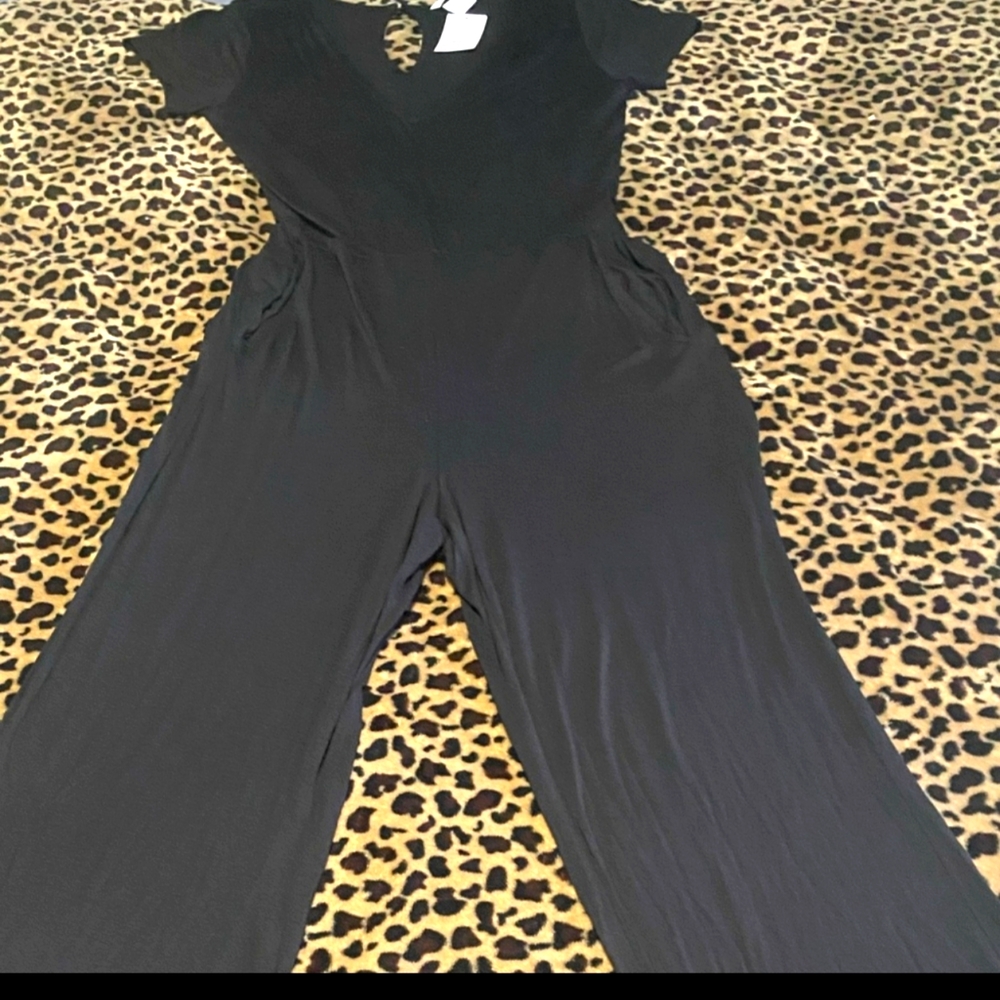BLACK MODAL JUMPSUIT - Picture 2 of 4